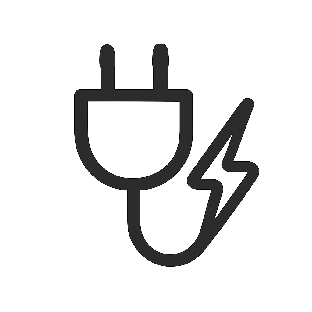 A floor jack plug symbol.